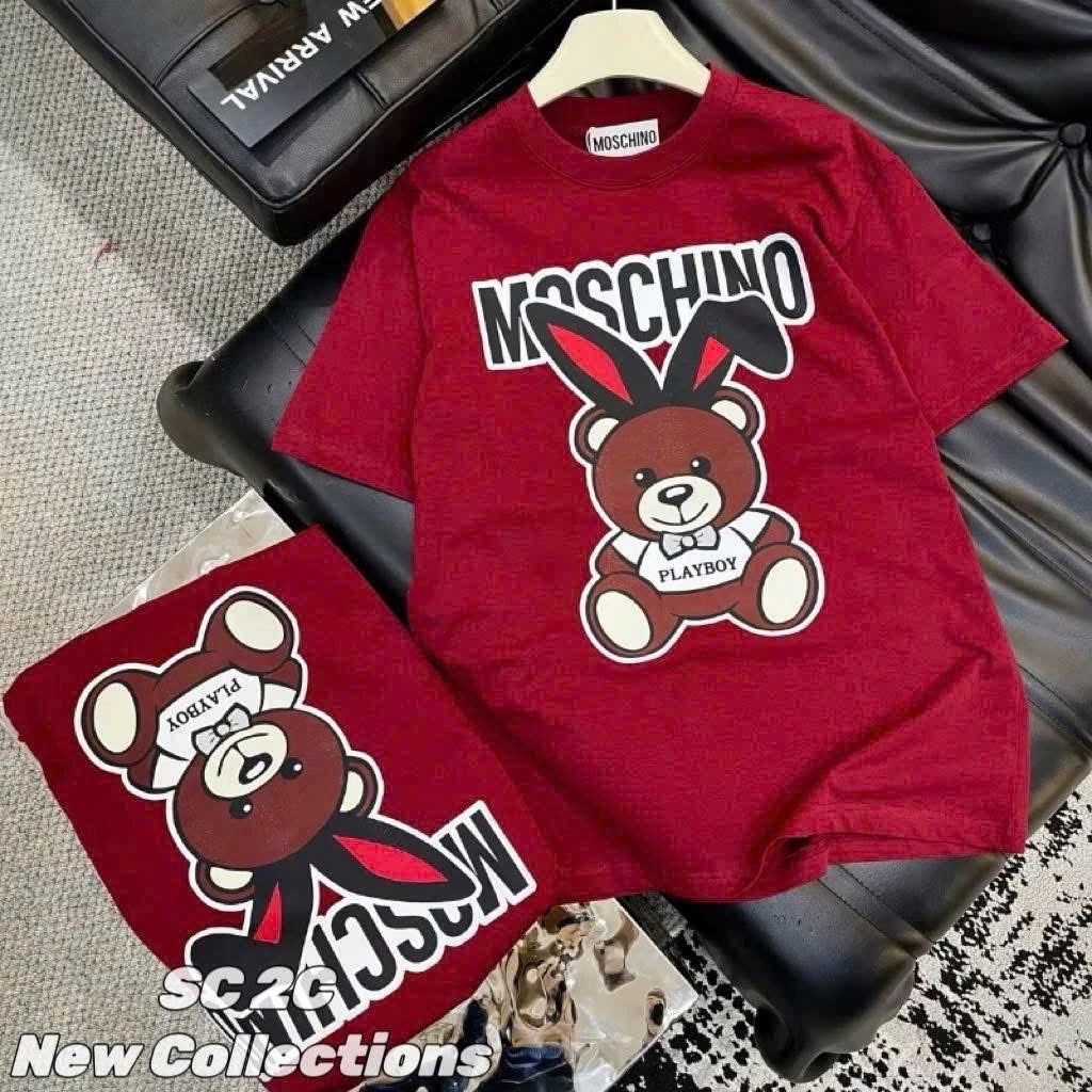 ÁO PHÔNG ĐỎ GẤU MOSCHI NỮ