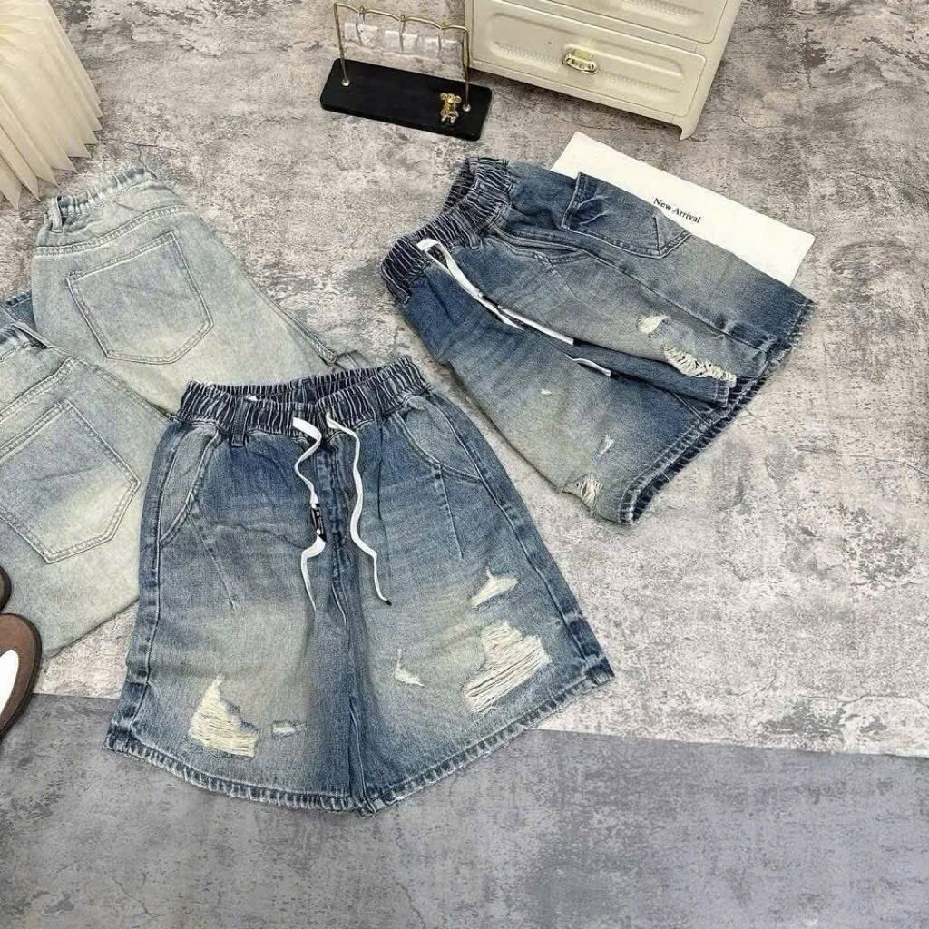 QUẦN BÒ NỮ CẠP CHUN PHỐI RÁCH SẴN