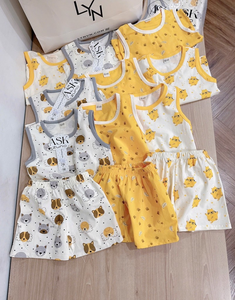 SET 3 BỘ BA LỖ TONE VÀNG BÉ TRAI (SALE 133k)