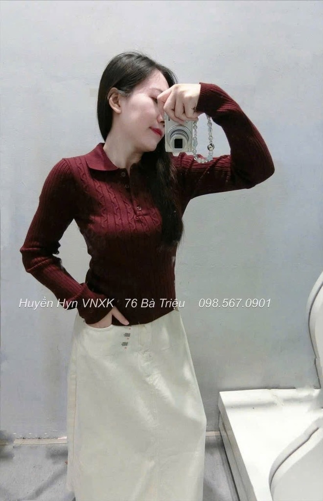 ÁO LEN DỆT VẶN THỪNG 3 MÀU NỮ THU ĐÔNG SẴN
