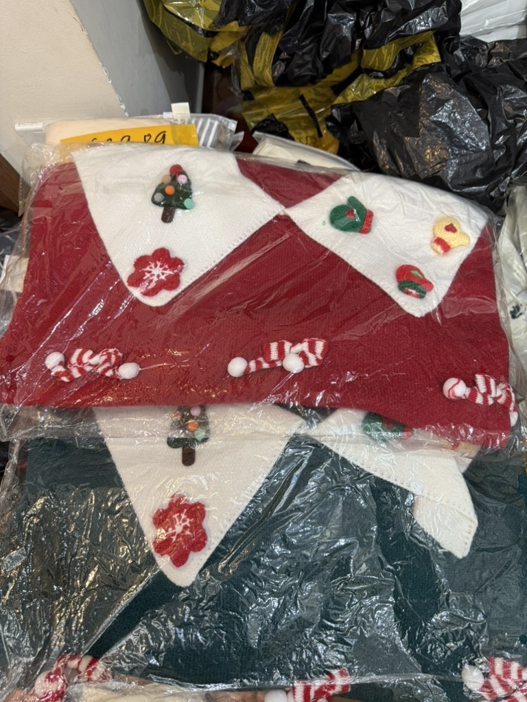 ÁO LEN NOEL XANH ĐỎ NỮ THU ĐÔNG SẴN