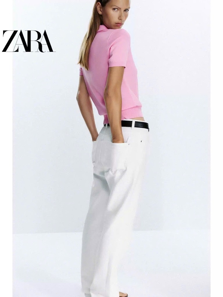 ÁO LEN POLO HỒNG CỘC TAY NỮ