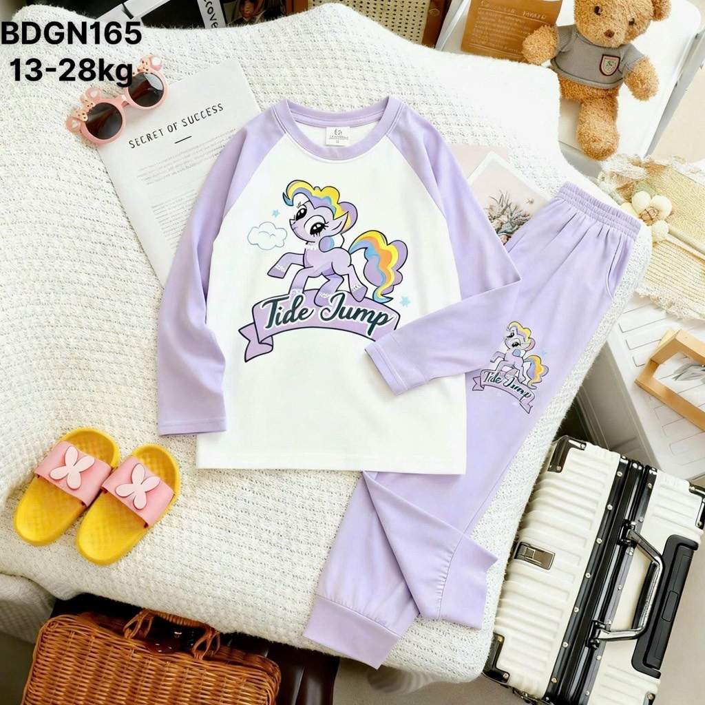 SET BỘ DÀI COTTON XUẤT DƯ KITTY BUNNY ELSA SIZE ĐẠI BÉ GÁI