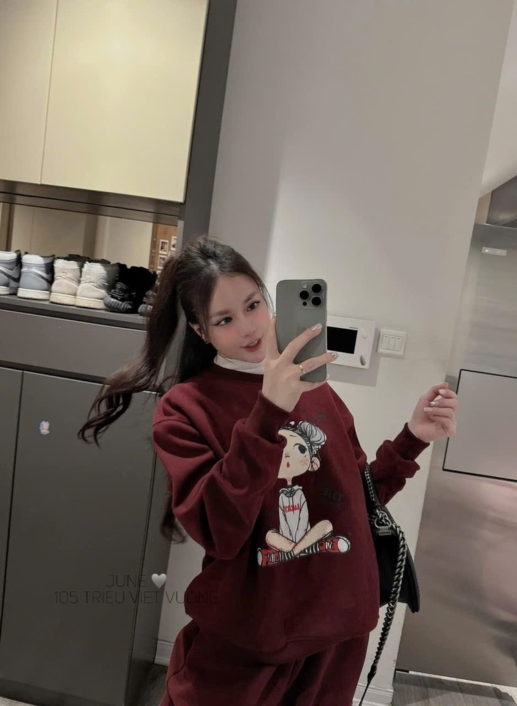 SET BỘ NỈ NHUNG LÓT LÔNG CÔ GÁI NỮ THU ĐÔNG SẴN (SALE 145k)