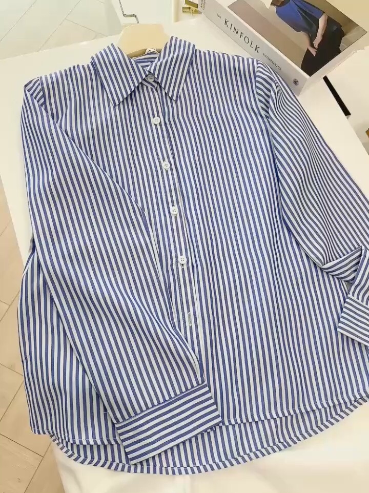 SET ÁO KẺ XANH MIX SHORT LI GẤU TO NỮ SẴN