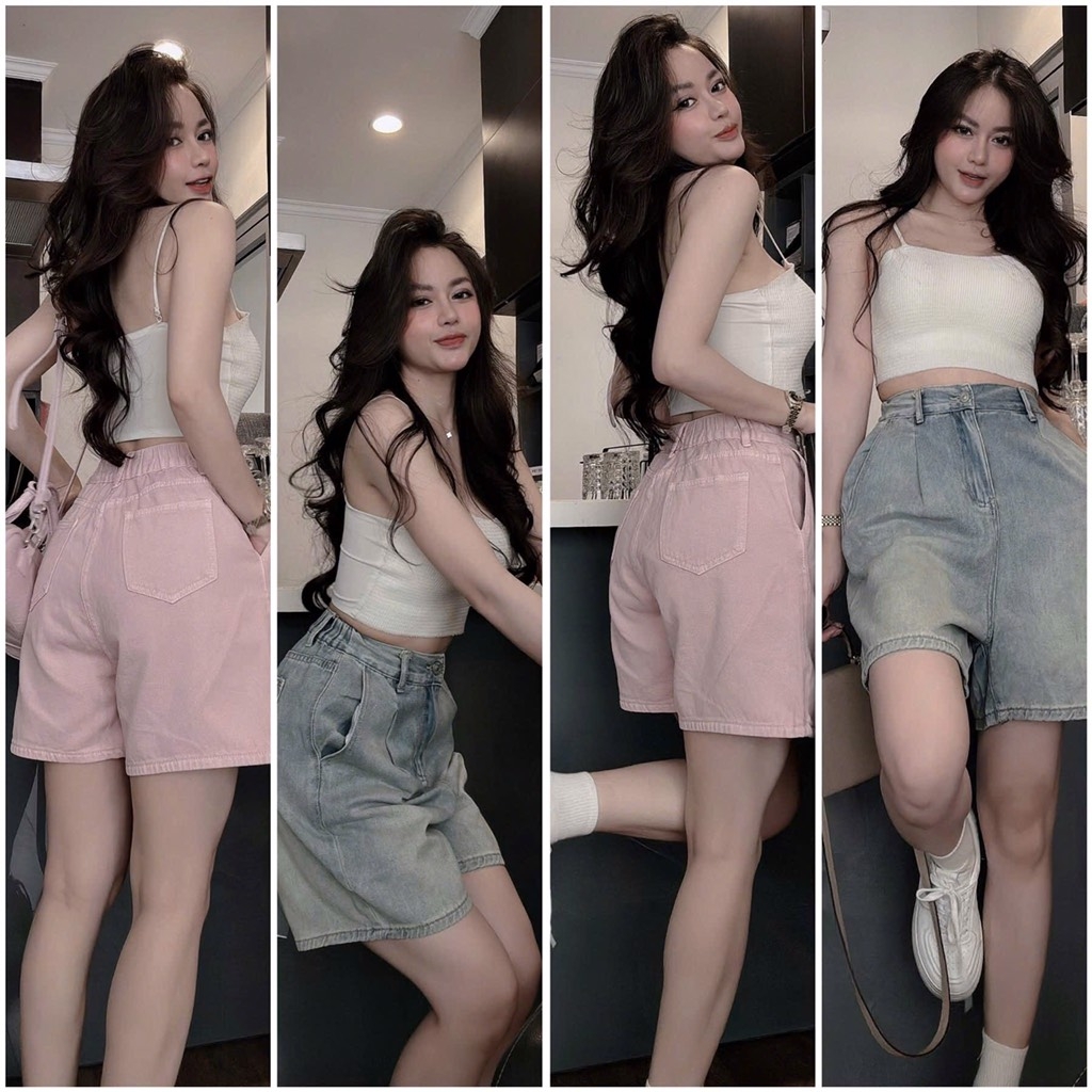 QUẦN JEANS CHUN SAU NỮ