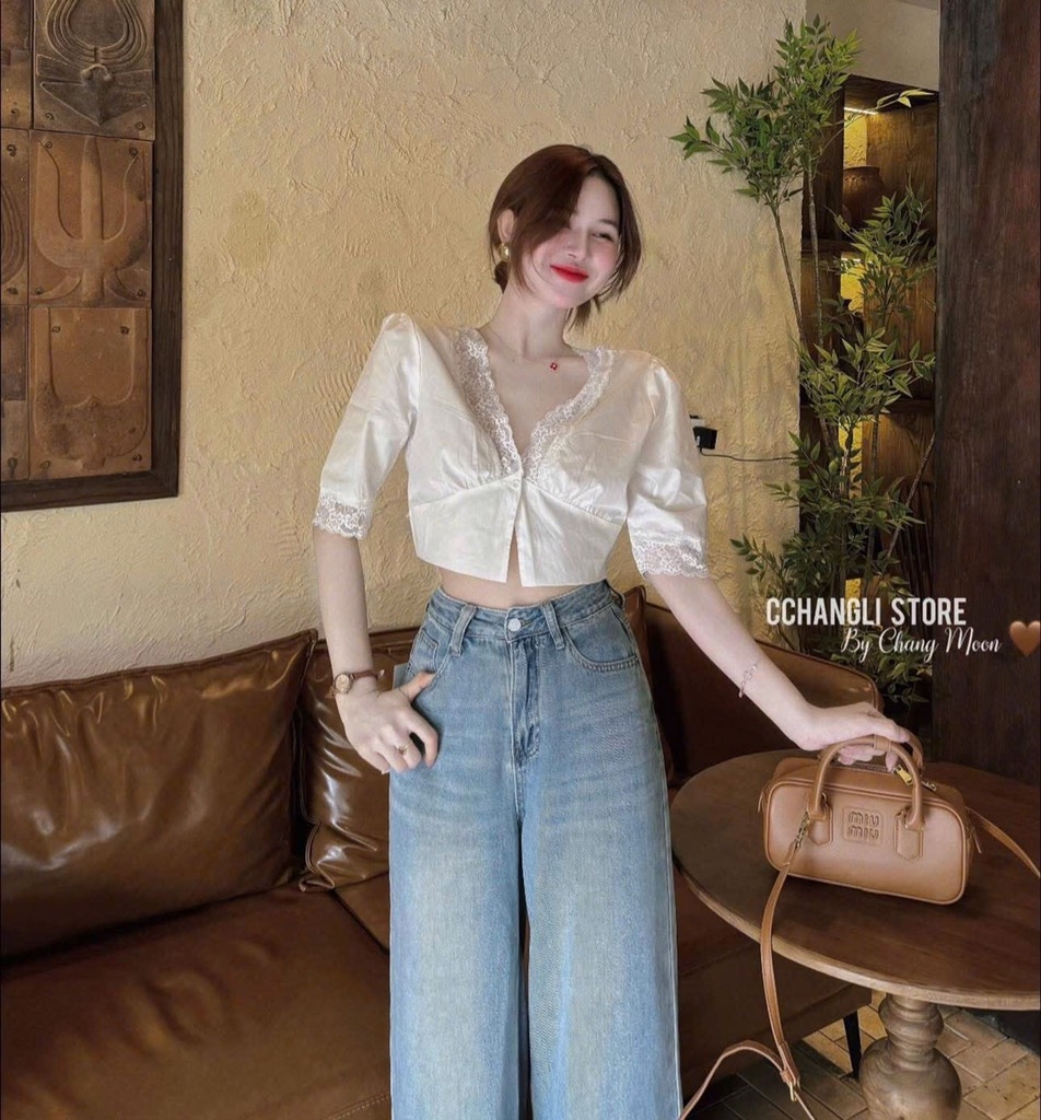 QUẦN BÒ NỮ PHỐI GẤU REN SẴN