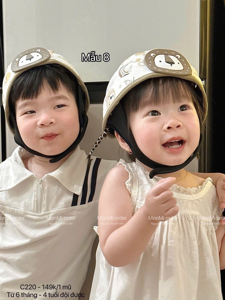 ĐỒ GIA DỤNG - MŨ BẢO HIỂM BÉ TRAI BÉ GÁI (SALE 99k)
