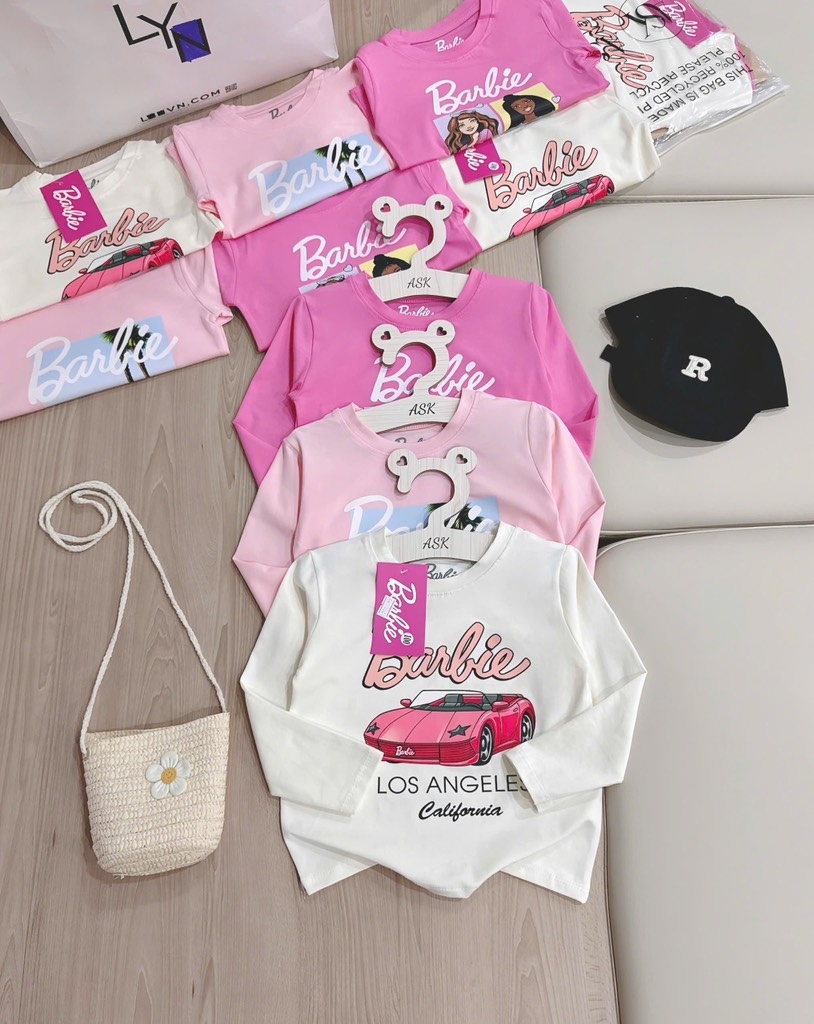 SET 3 ÁO DÀI TAY BARBIE BÉ GÁI