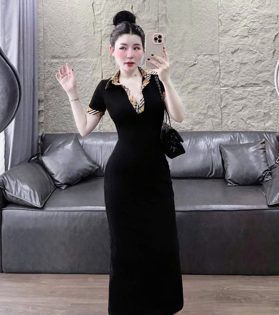 VÁY BODY CỔ KẺ BBR NỮ(XẢ 99k)