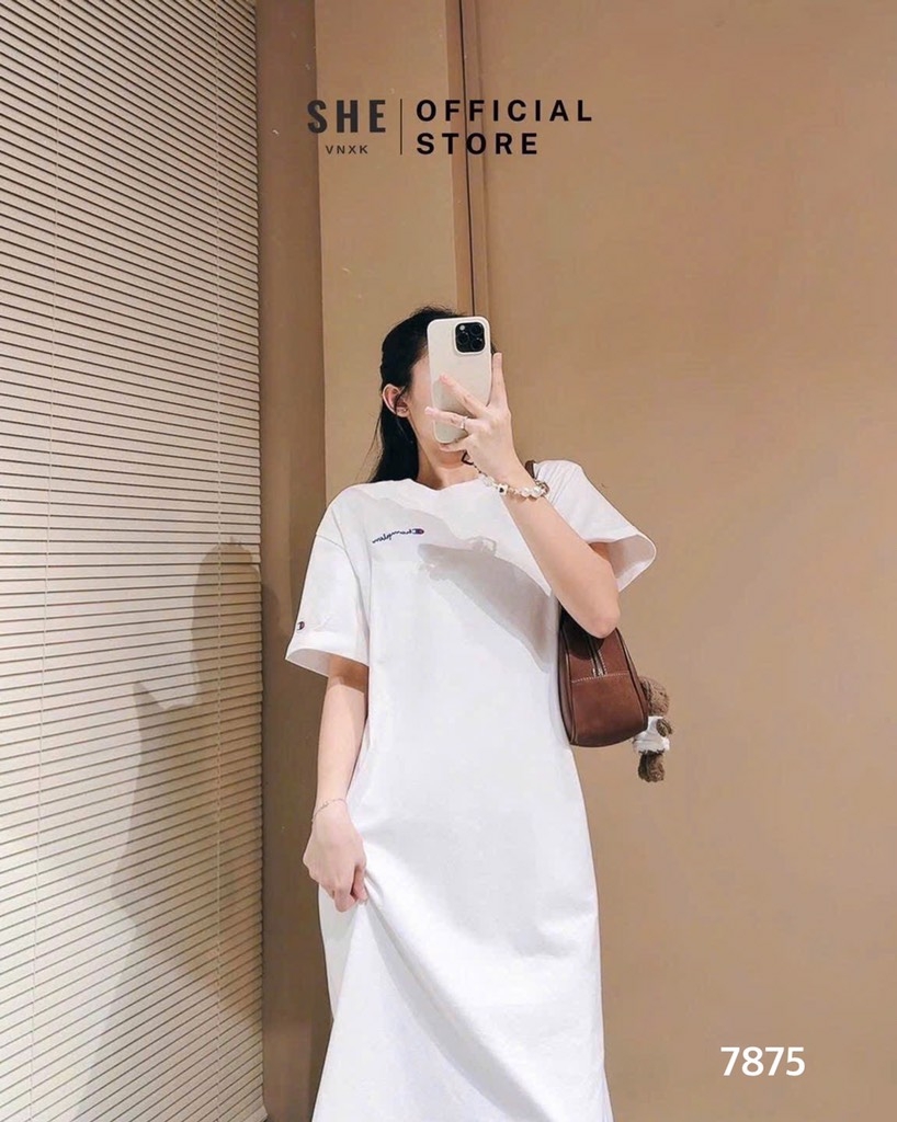 VÁY CHAMPION 2 MÀU XUẤT DƯ NỮ SẴN( xả 105k)