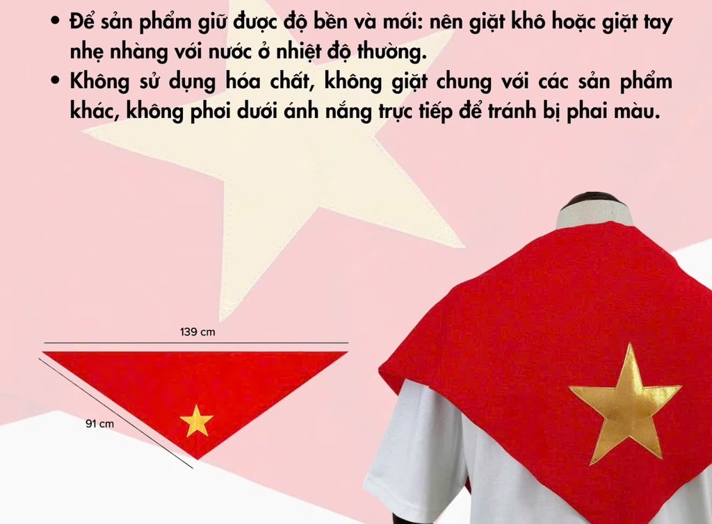 PHỤ KIỆN - KHĂN QUÀNG ĐỎ SAO VÀNG