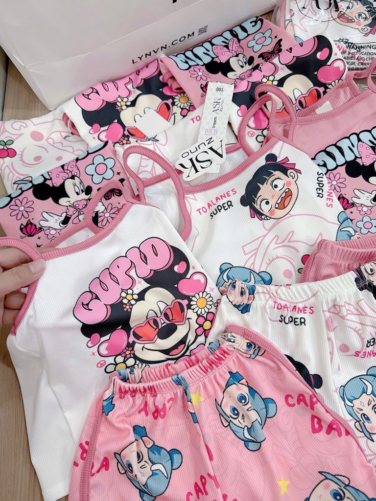 SET 3 BỘ MINNIE - NATRA BÉ GÁI SẴN( xả85k))