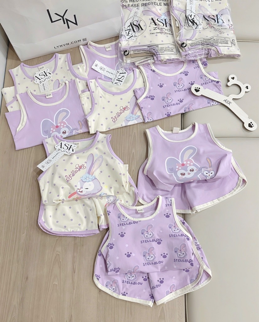 SET 3 BỘ TÍM STELLA LU BÉ GÁI ( xả 99k)