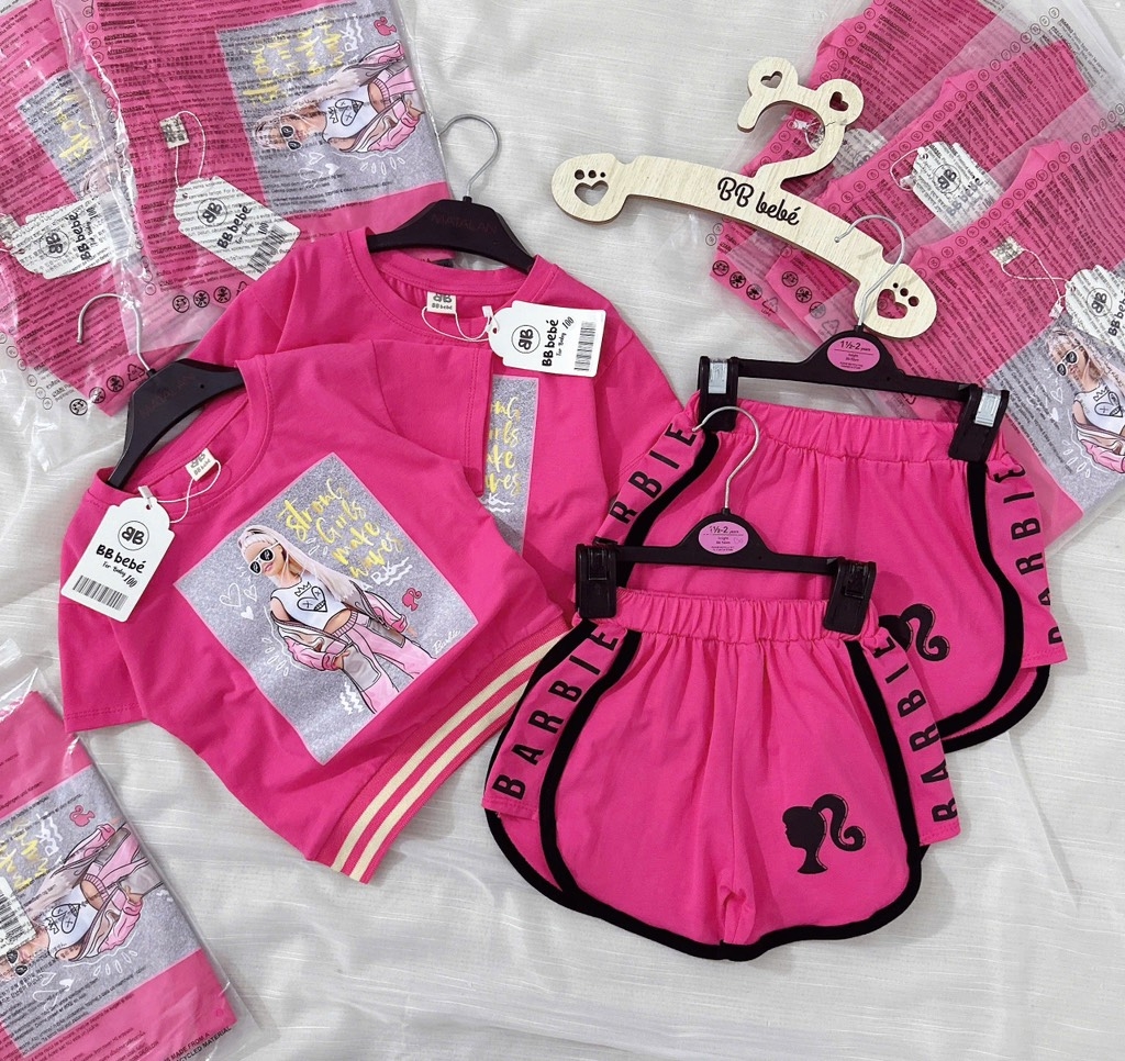 SET BABY HỒNG ĐẬM BO GẤU XINH BÉ GÁI SẴN (SALE 65k)