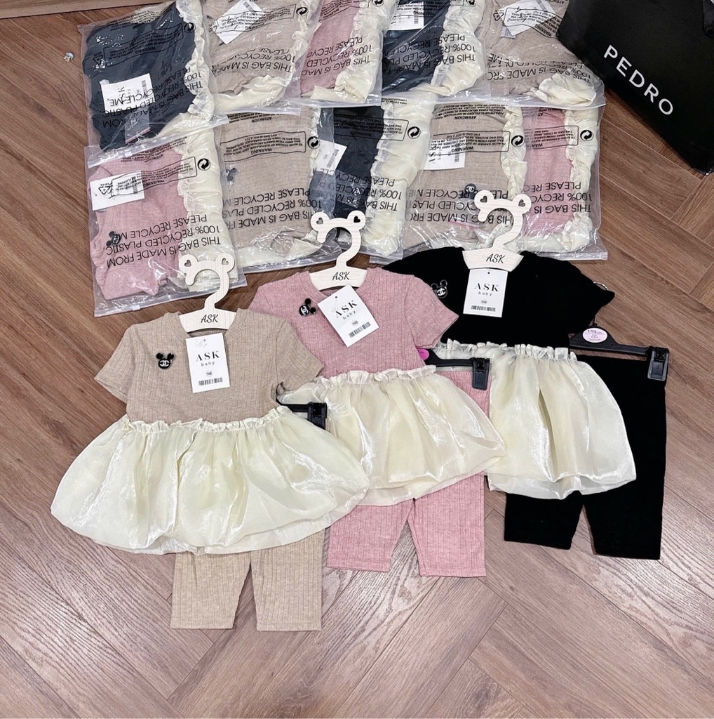 SET BỘ PHỐI BÈO BỒNG BÍ BÉ GÁI SẴN (SALE 75k)