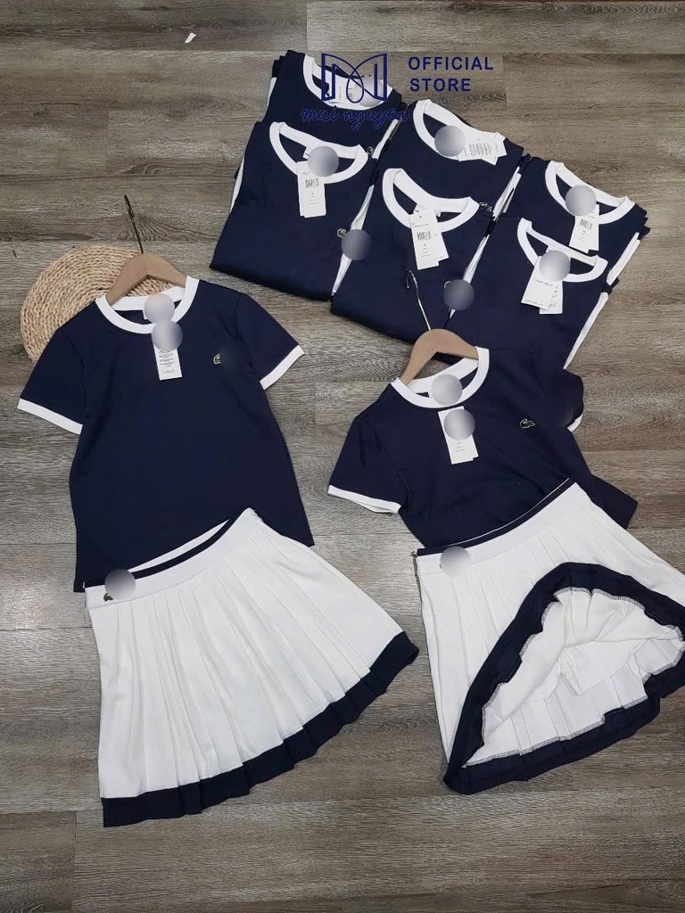 SET ÁO THAN CHÂN VÁY TRẮNG NỮ