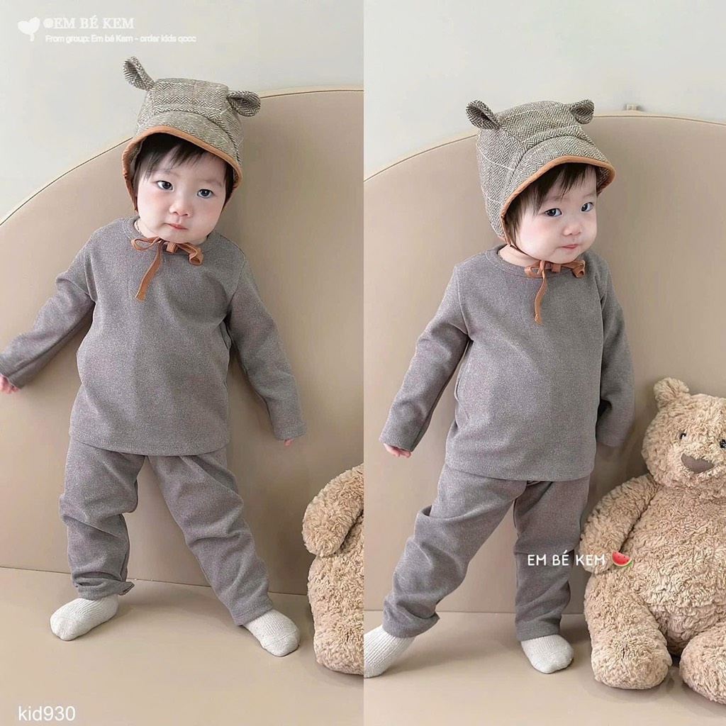 SET BỘ ZIP LÔNG CHOU DUDDO BÉ TRAI BÉ GÁI