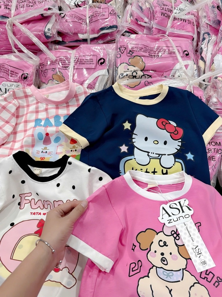 SET 4 ÁO BÉ GÁI NHIỀU MÀU SIÊU XINH