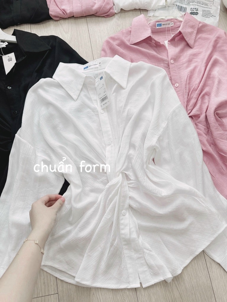 ÁO SƠ MI XOẮN EO 3 MẦU NỮ - (SALE 55k)- SẴN