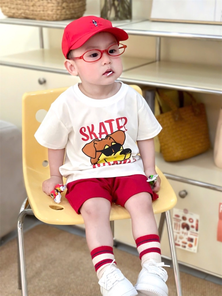 SET BÉ SNATER QUẦN ĐỎ BÉ TRAI BÉ GÁI SẴN (SALE 85k)
