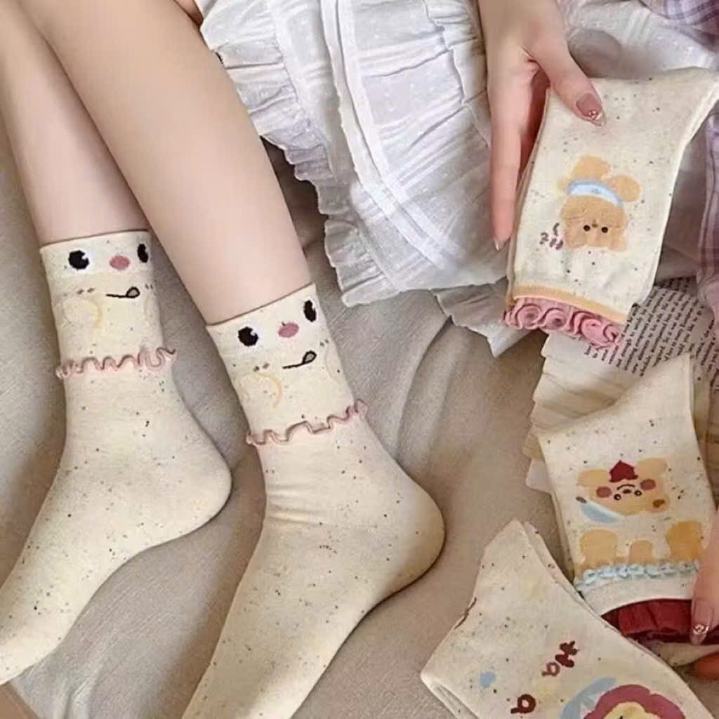 ĐỒ LÓT - SET 10 ĐÔI TẤT HOẠ TIẾT CUTE