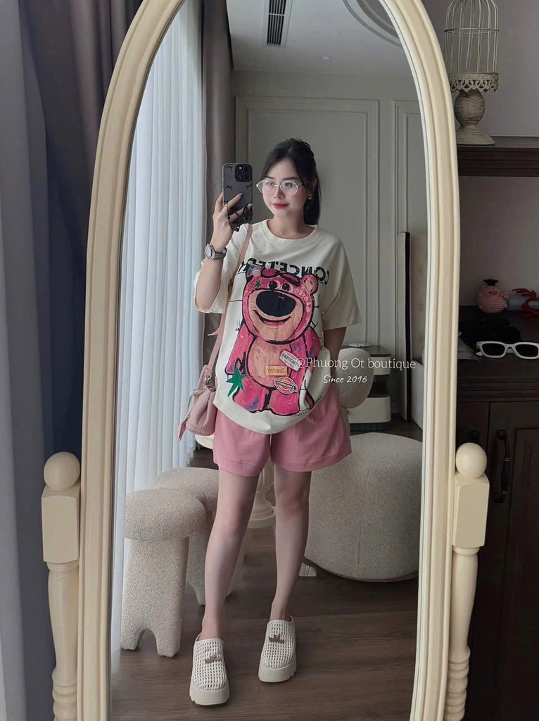 SET GẤU DÂU QUẦN ĐÙI HỒNG NỮ