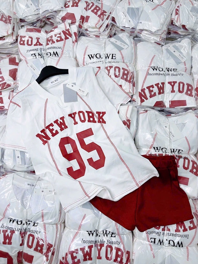SET BỘ ÁO NEWW YORK KÈM QUẦN ĐÙI NỮ