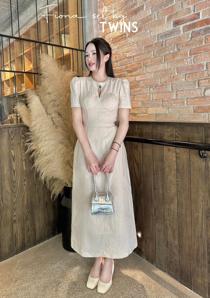 VÁY LI- EN CÚP NGỰC CỔ TẦU ĐÍNH TAG(XẢ 105k)