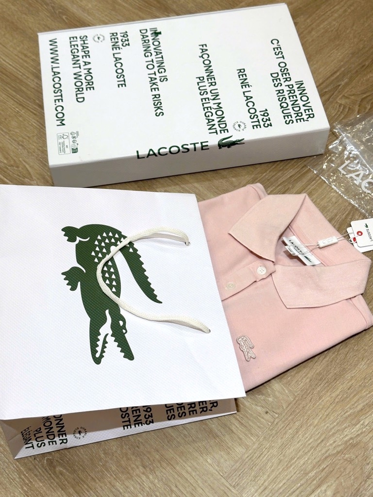 ÁO LACOT HỒNG CÁ SẤU NỮ