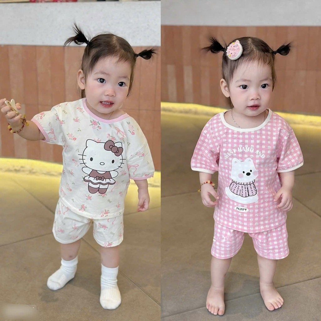 SET 2 BỘ MICKEY TONE HỒNG BÉ GÁI SẴN (XẢ 95k)