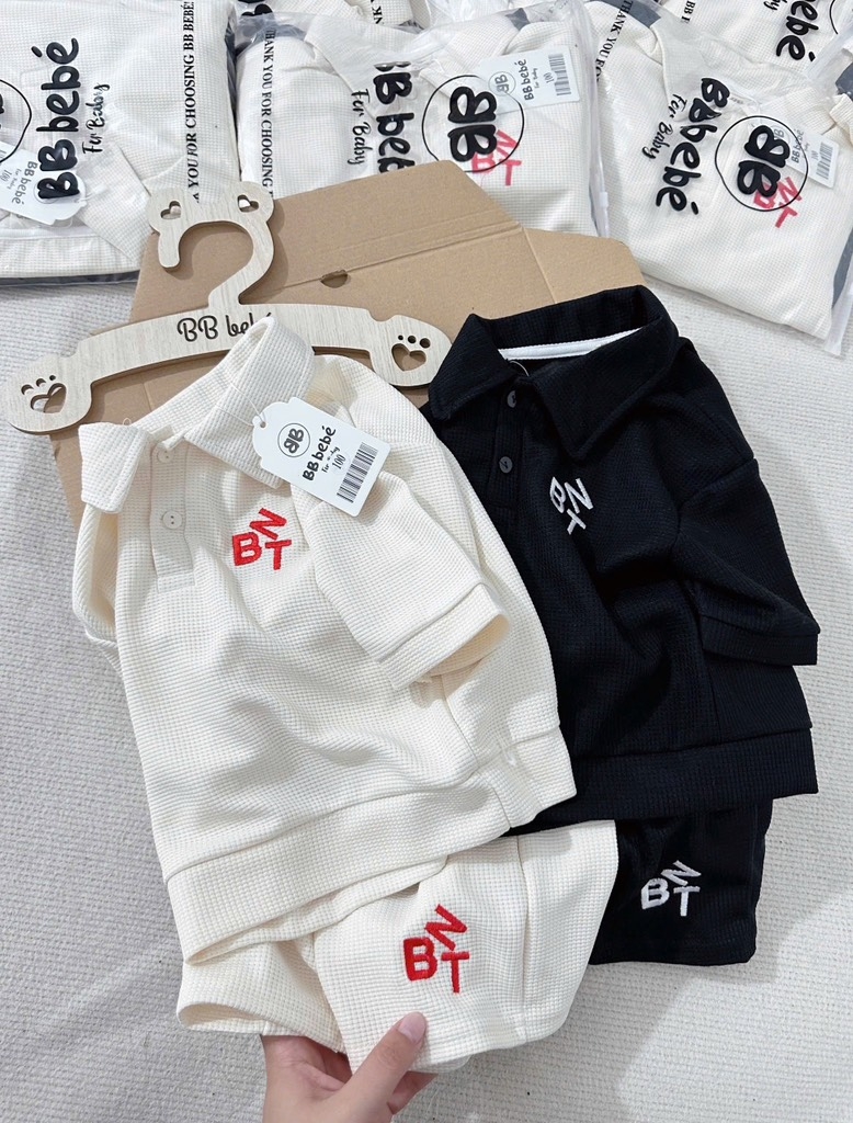 SET 2 BỘ TỔ ONG BNT ĐEN BE BÉ TRAI BÉ GÁI SẴN XẢ 80k)