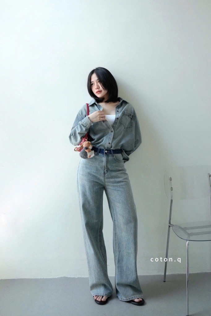 QUẦN BÒ NỮ SUÔNG CẠP ĐẬM