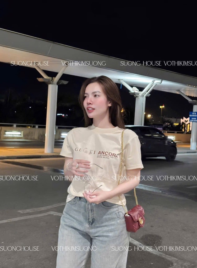 ÁO PHÔNG TEE CỘC TAY 2 MÀU NỮ