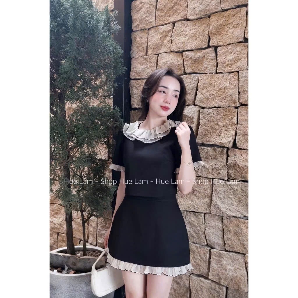 SET BÈO VIỂN PHỐI THỜI TRANG – XINH ĐEN ĐỎ NỮ SẴN (SALE 170k)