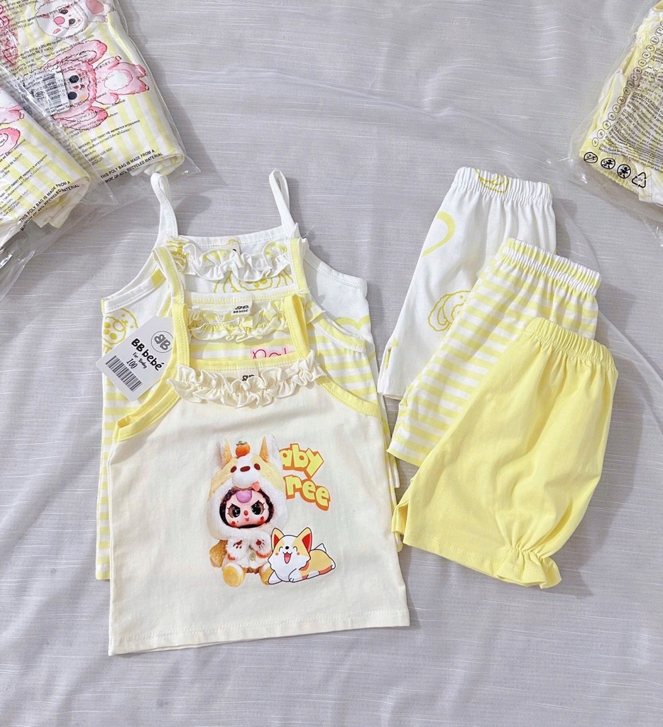 SET 3 BỘ 2 DÂY BB3 VÀNG BÉ GÁI SẴN( xả 99k)