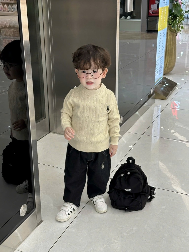 ÁO LEN THÊU NGỰA BÉ TRAI