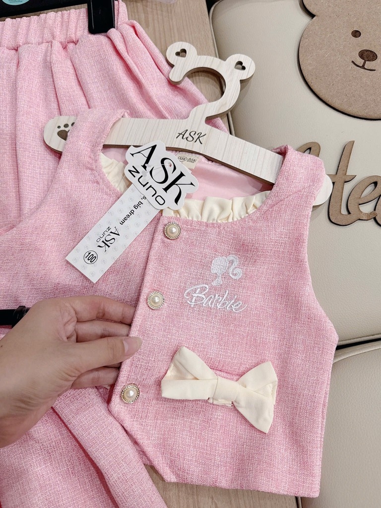 SET VÁY DẠ BARBIE TIỂU THƯ BÉ GÁI THU ĐÔNG