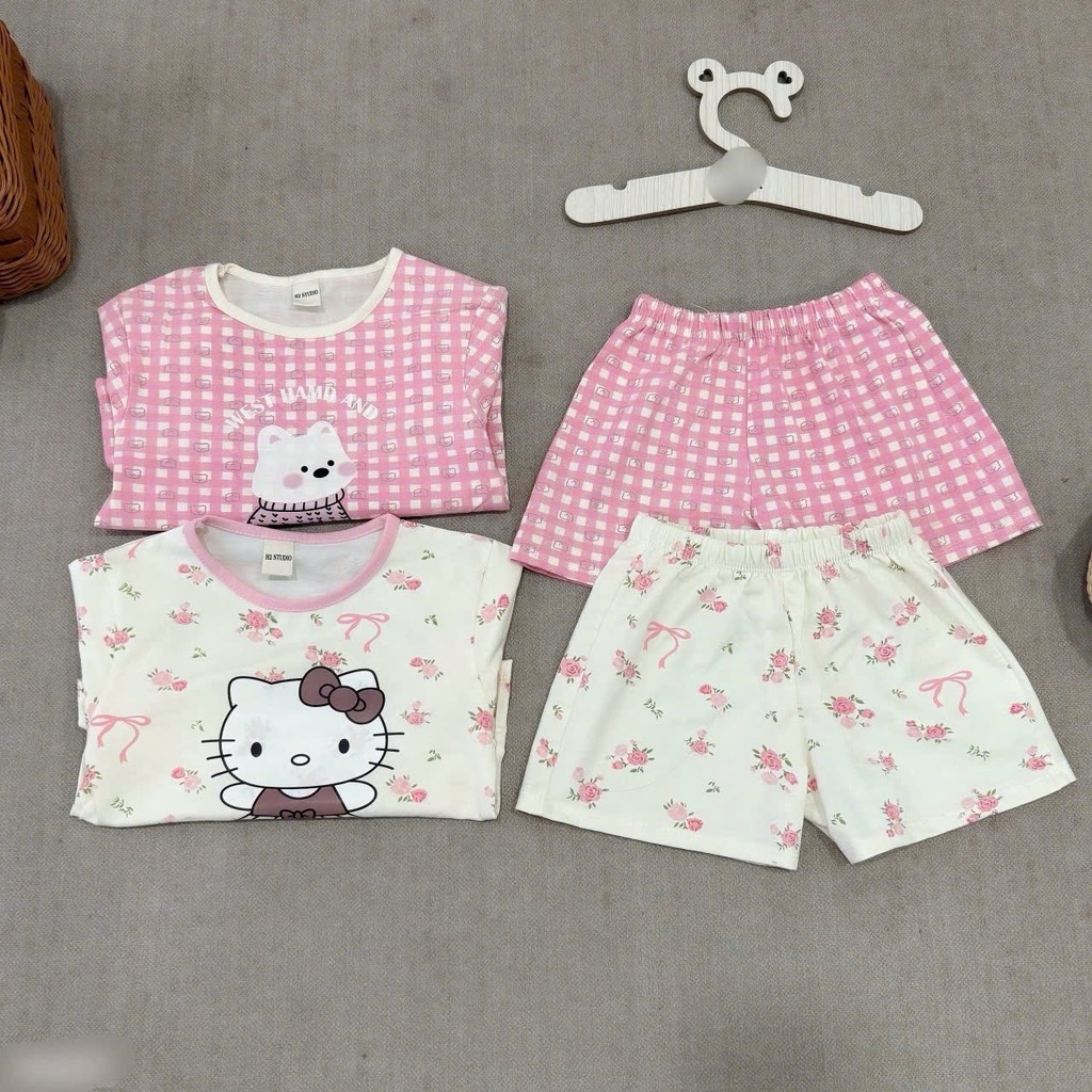 SET 2 BỘ MICKEY TONE HỒNG BÉ GÁI SẴN (XẢ 95k)