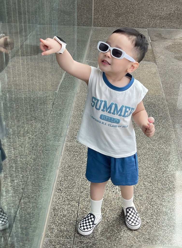 SET BỘ SUMMER XANH TRẮNG BÉ TRAI SẴN(SALE 89k)