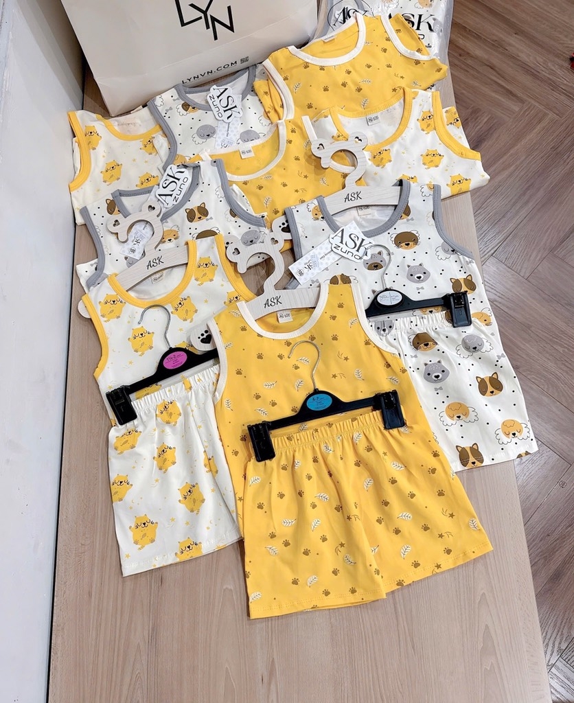 SET 3 BỘ BA LỖ TONE VÀNG BÉ TRAI (SALE 133k)
