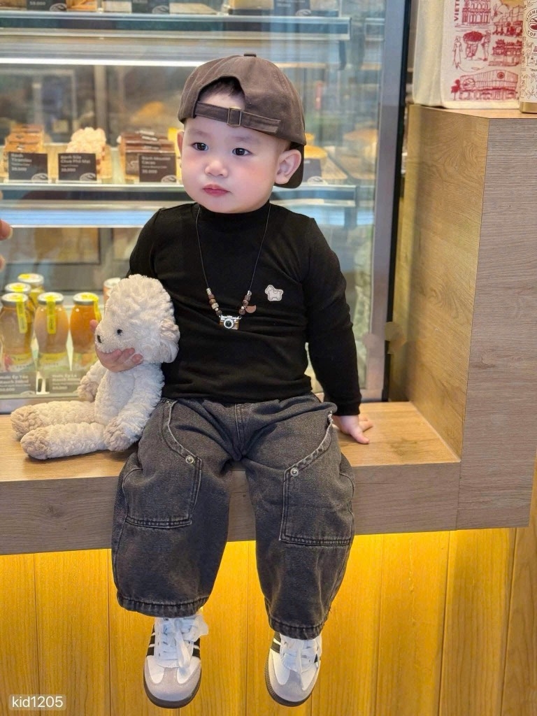 SET 3 ÁO VẢI THỎ HÀN DÀI TAY BÉ TRAI BÉ GÁI