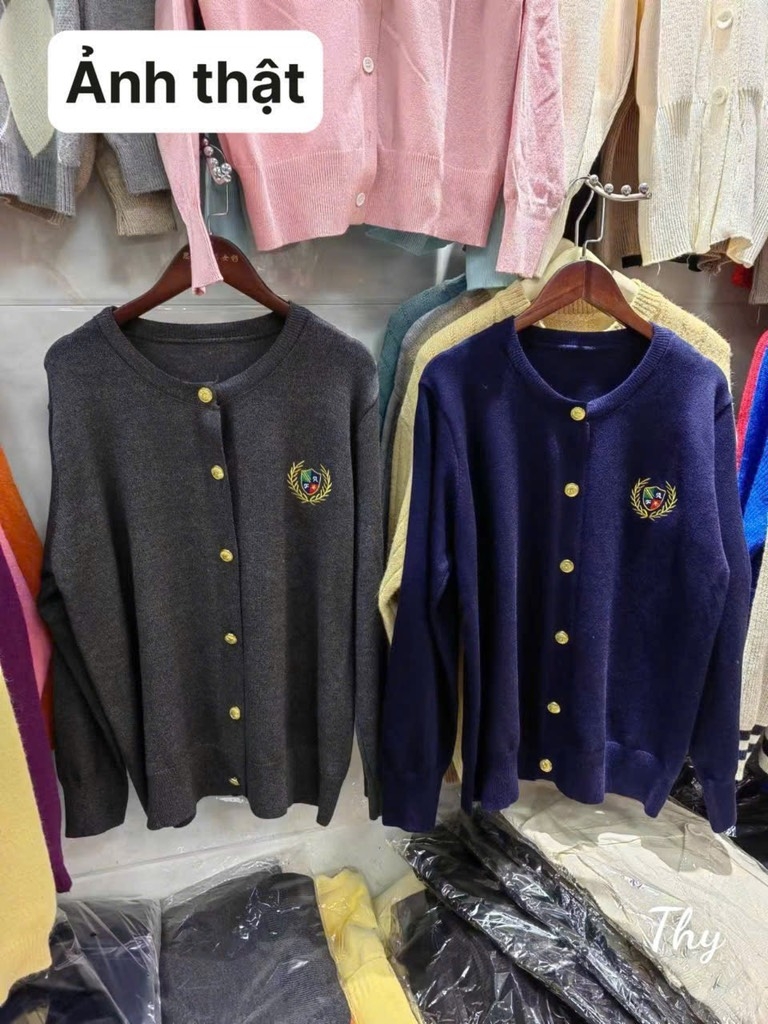 ÁO LEN CARDIGAN CÚC ĐỒNG NỮ THU ĐÔNG