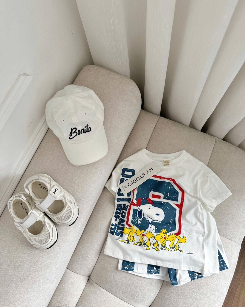 SET BỘ CHÚ CHÓ SNOOPY QUẦN ĐÙI KẺ BÉ TRAI