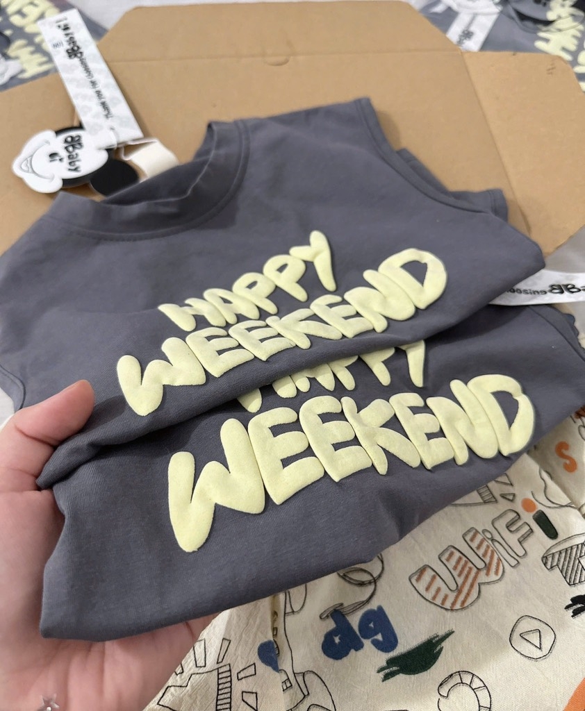 SET CỘC WEEKEND XÁM BÉ TRAI (xả 59k )