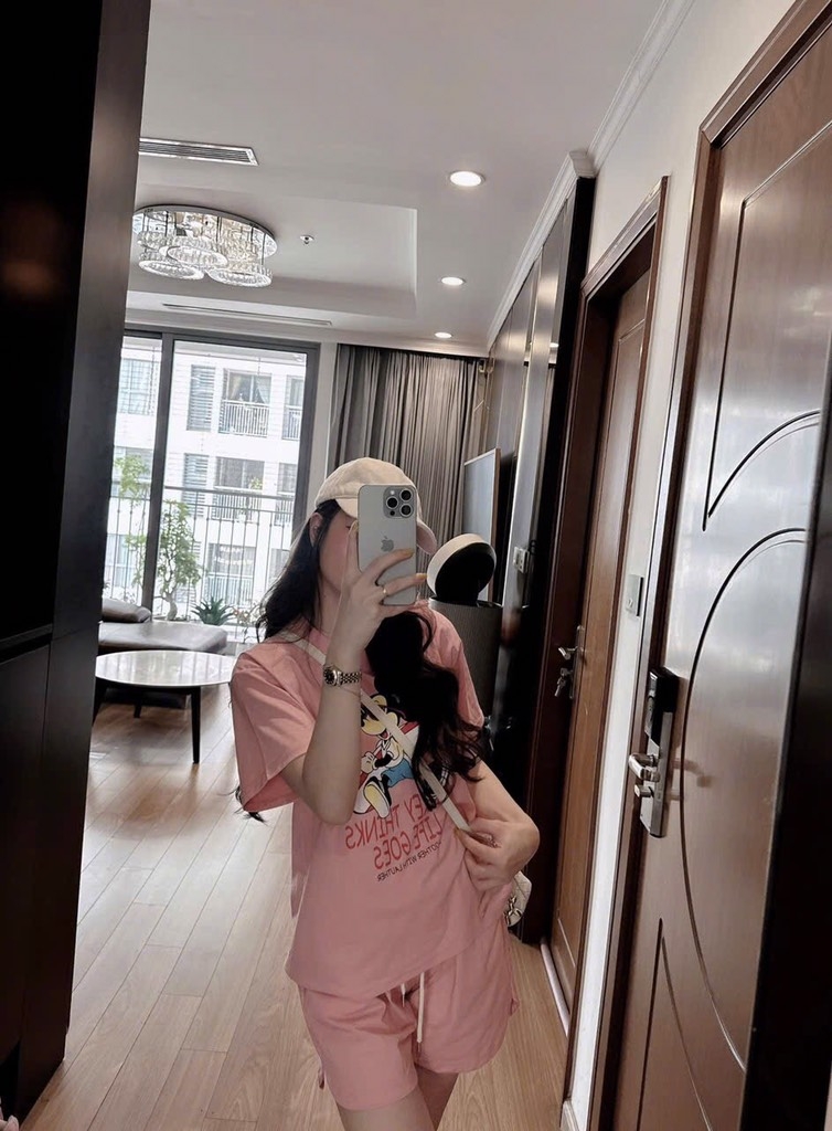 SET BỘ CỘC HỒNG MICKEY NỮ SẴN