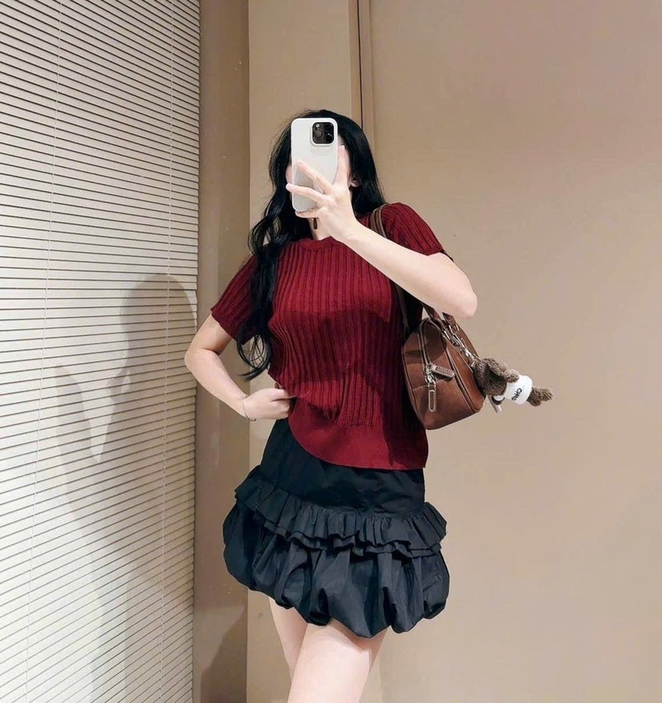 ÁO LEN Z.R 3 MÀU ĐỎ TRẮNG ĐEN NỮ SẴN(XẢ 105k)
