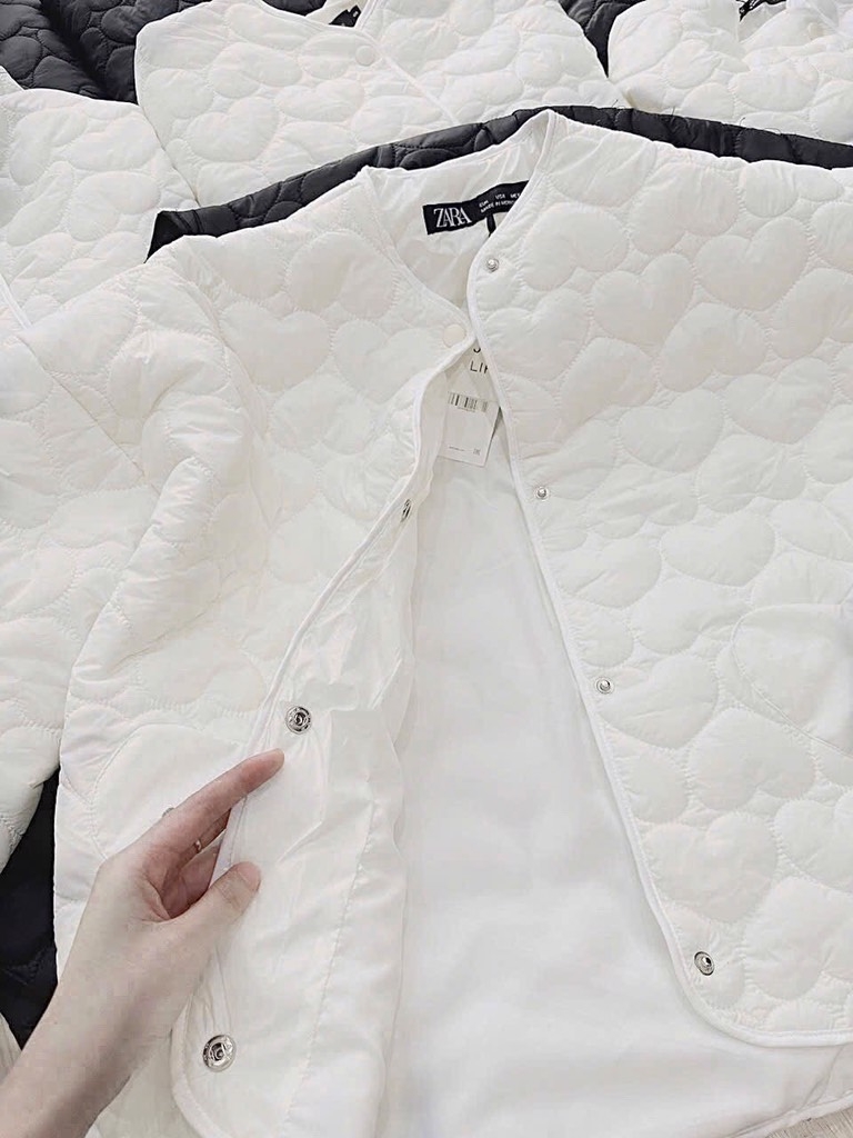 ÁO PHAO NỮ ZR TRẦN TIM TÚI CÁCH ĐIỆU 2 MẦU THU ĐÔNG SẴN(SALE 169k)