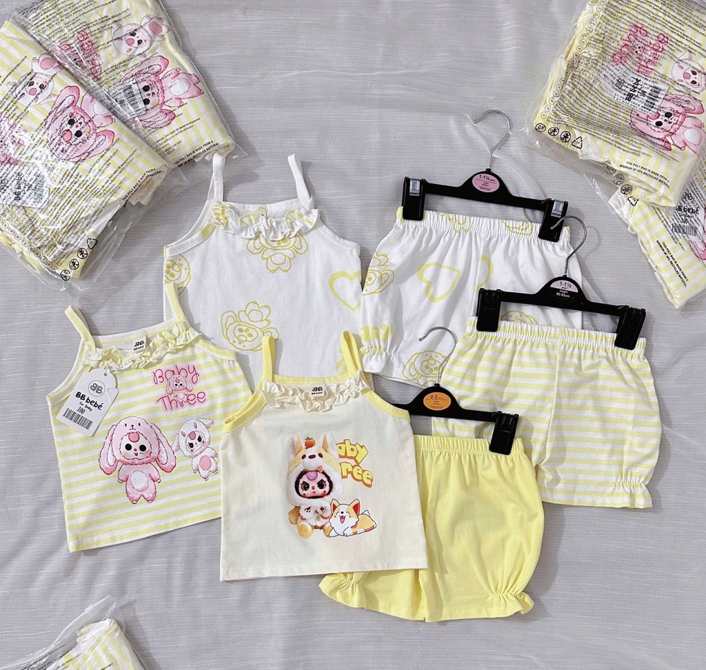 SET 3 BỘ 2 DÂY BB3 VÀNG BÉ GÁI SẴN( xả 99k)