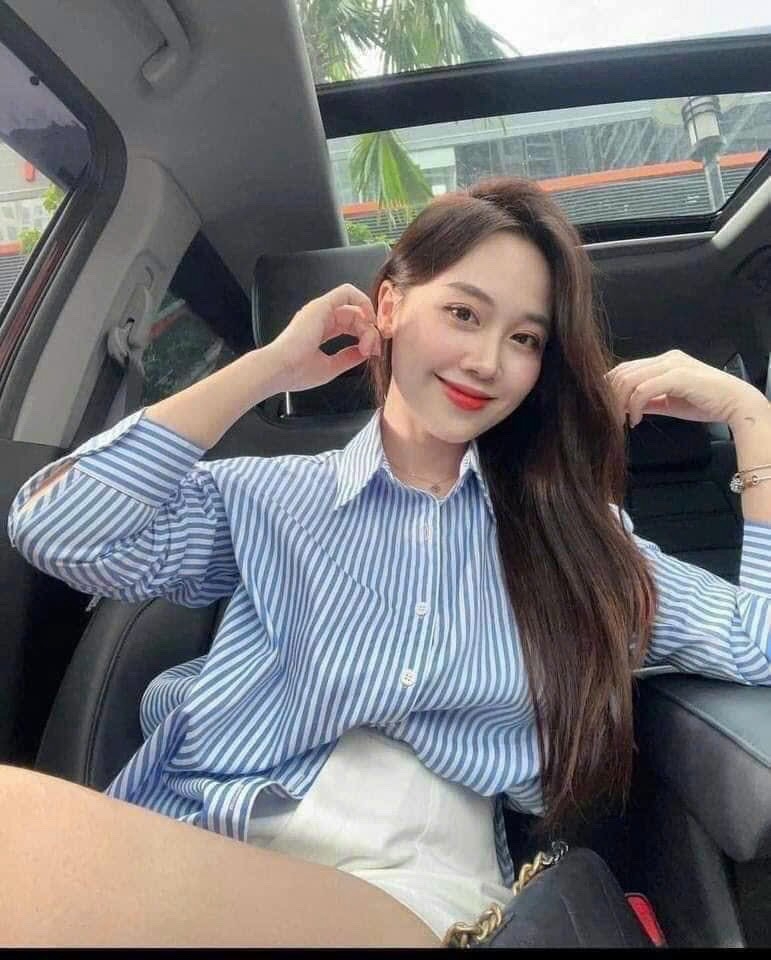 ÁO SƠ MI Z.R KẺ XANH DÀI TAY NỮ